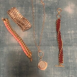 Premier 1 Silver Necklace with pendant 3 premier bracelets.